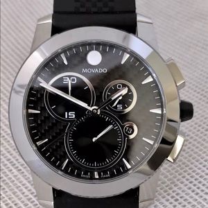 Movado VIZIOSwiss Made Tungsten Carbon Fiber Dial